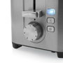 Princess 142402 Tostadora de Acero Inoxidable 1400W con 2 Ranuras Largas